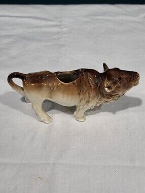 Vintage Made in Slovenia Ceramic Bull Cow Creamer